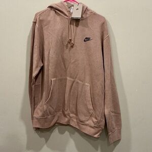 Nike Dusty Rose Pullover Hoodie - Small Swoosh Logo